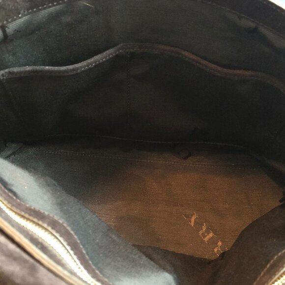 Burberry Authentic Luxury Leather Shoulder Bag Black w Gold Metal Hardware Sz OS - Picture 12 of 16